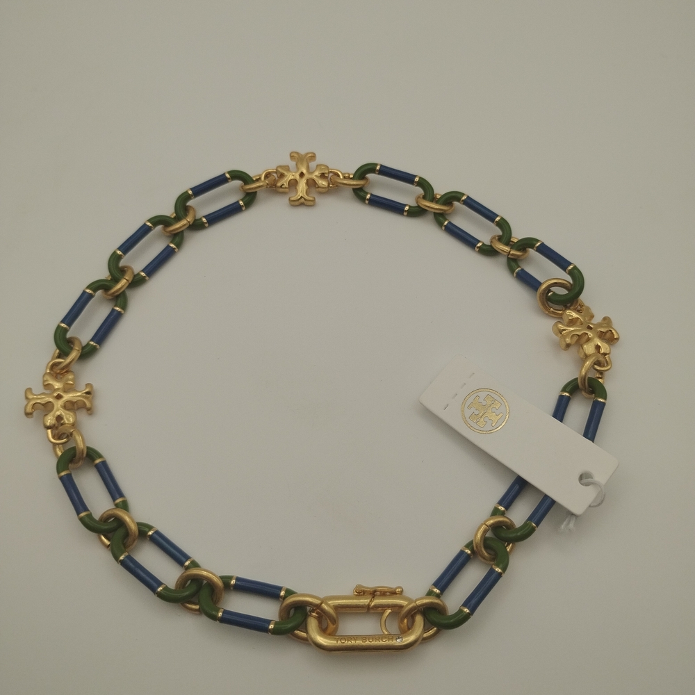 Tory Burch Roxanne Chain Short Necklace - Picture 6 of 7